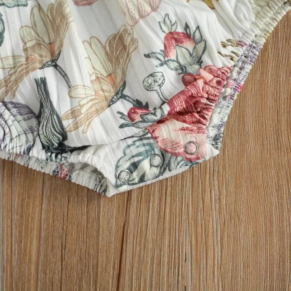 Sunny Flower Romper Set