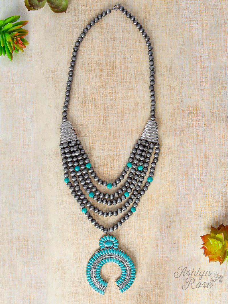 Hey Y’all Squash Blossom Necklace