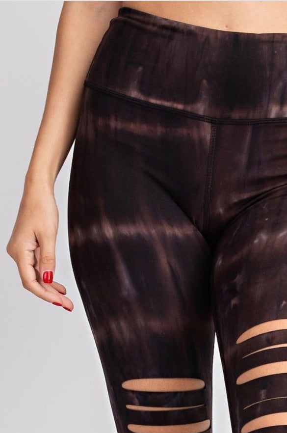 Lazer cut leggings