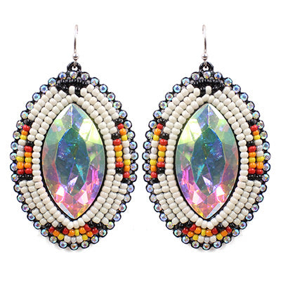 Jewel drop earrings