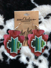 Load image into Gallery viewer, Western Leather Earrings
