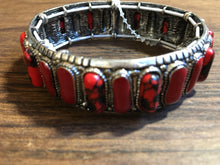 Load image into Gallery viewer, Southwest stone cuff
