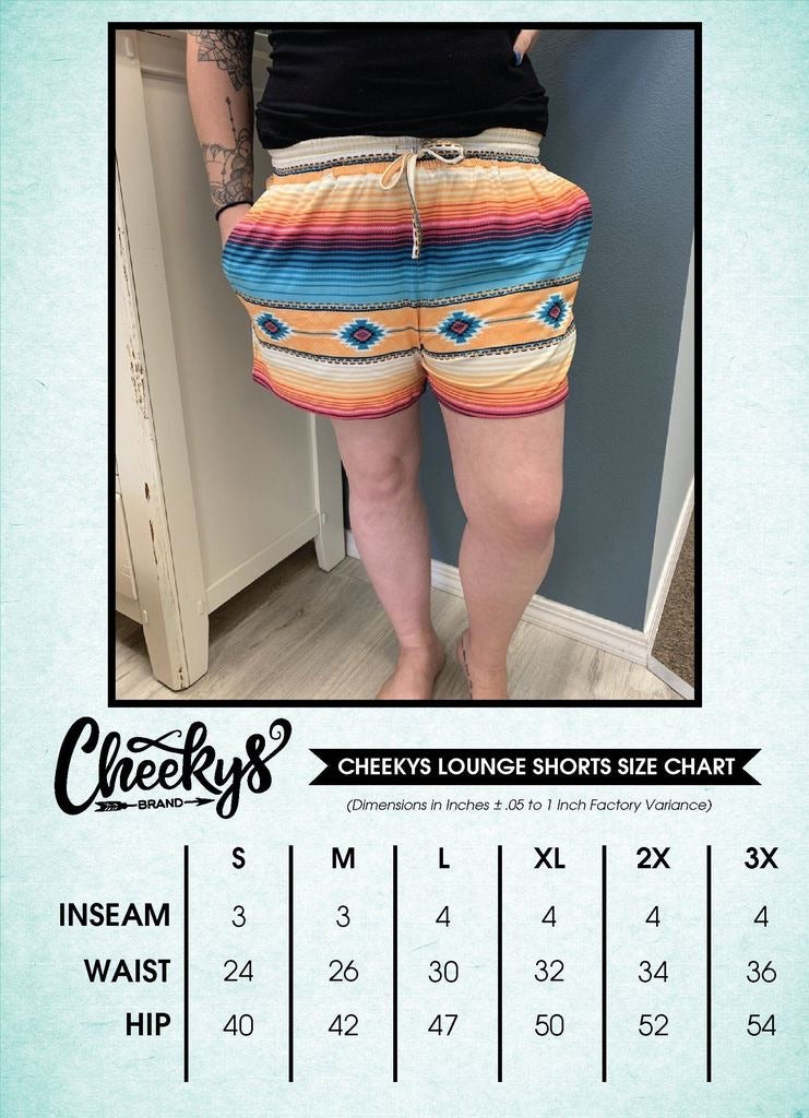 Carly Aztec leo comfy shorts