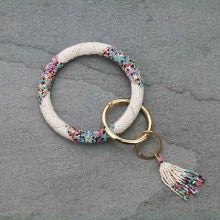 Load image into Gallery viewer, Beaded key ring bangles
