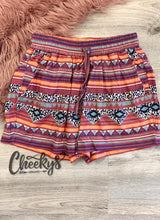 Load image into Gallery viewer, Carly Aztec leo comfy shorts
