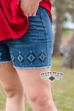 Load image into Gallery viewer, Azteca You Bet Denim Shorts
