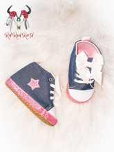 Load image into Gallery viewer, Cutest Glitter Star Infant Sneakers
