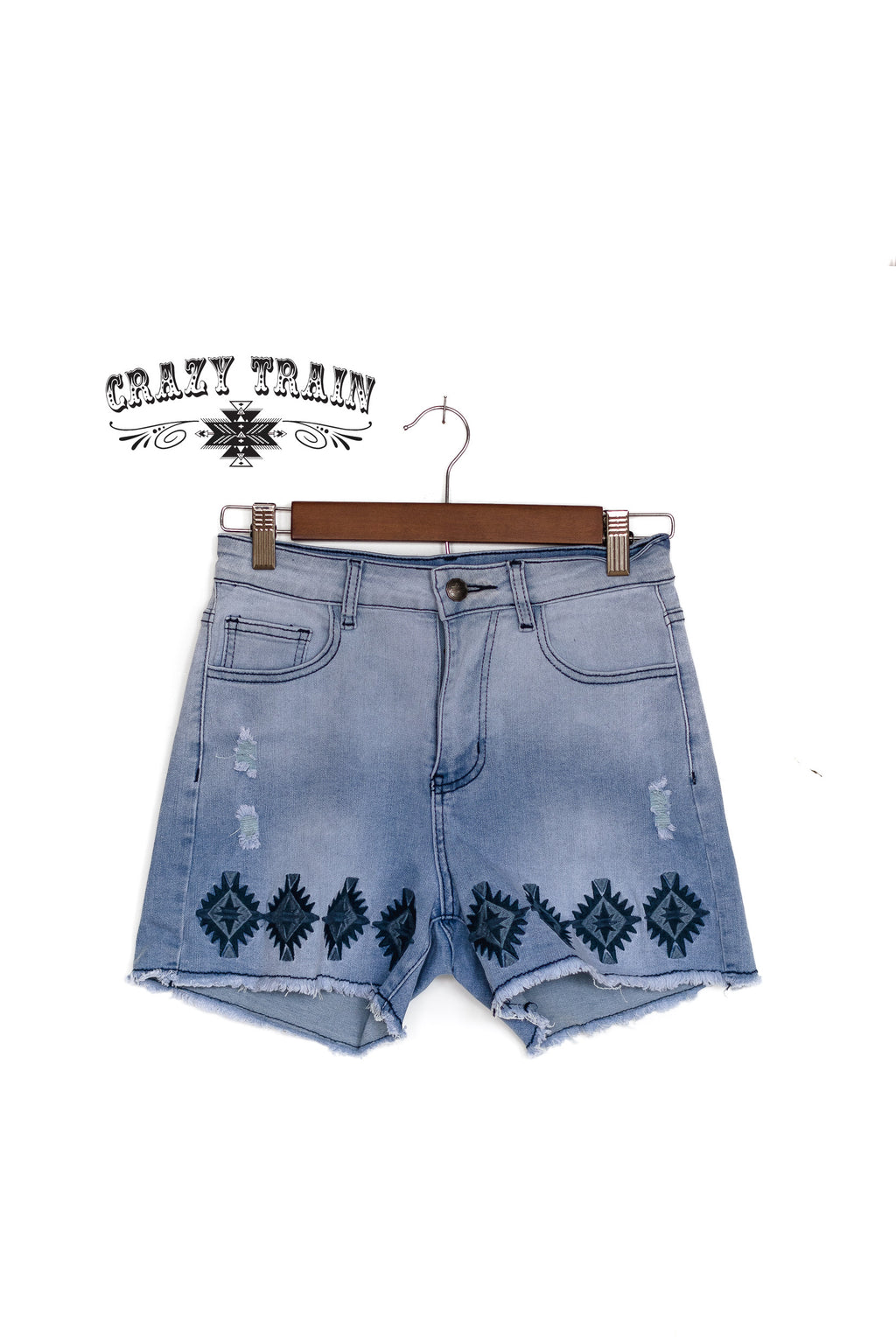 Azteca You Bet Denim Shorts