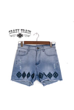 Load image into Gallery viewer, Azteca You Bet Denim Shorts
