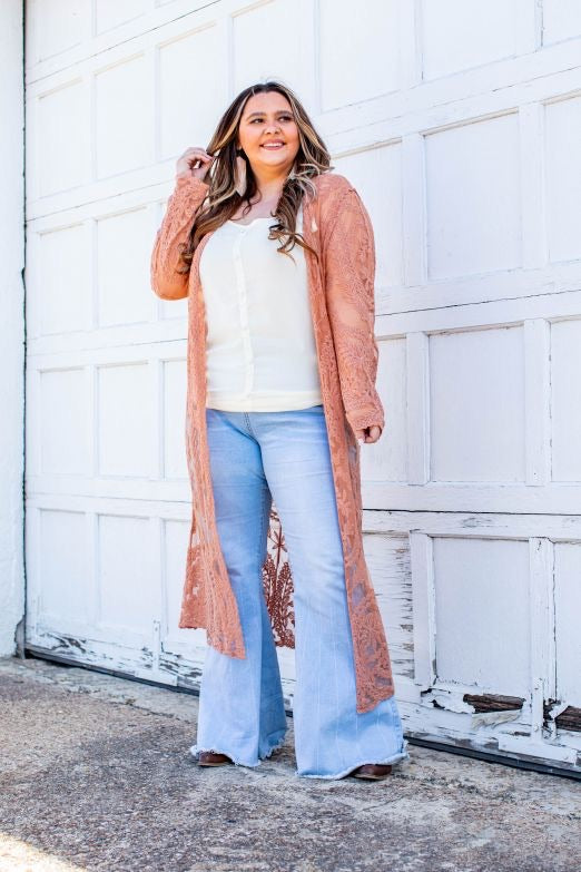 Floral Lace Duster