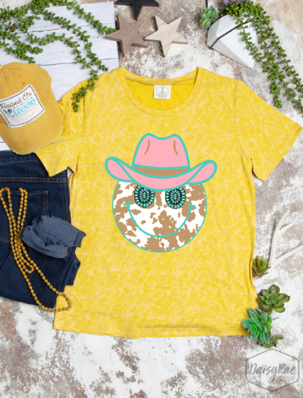 Turquoise Stoned Cowboy Tee