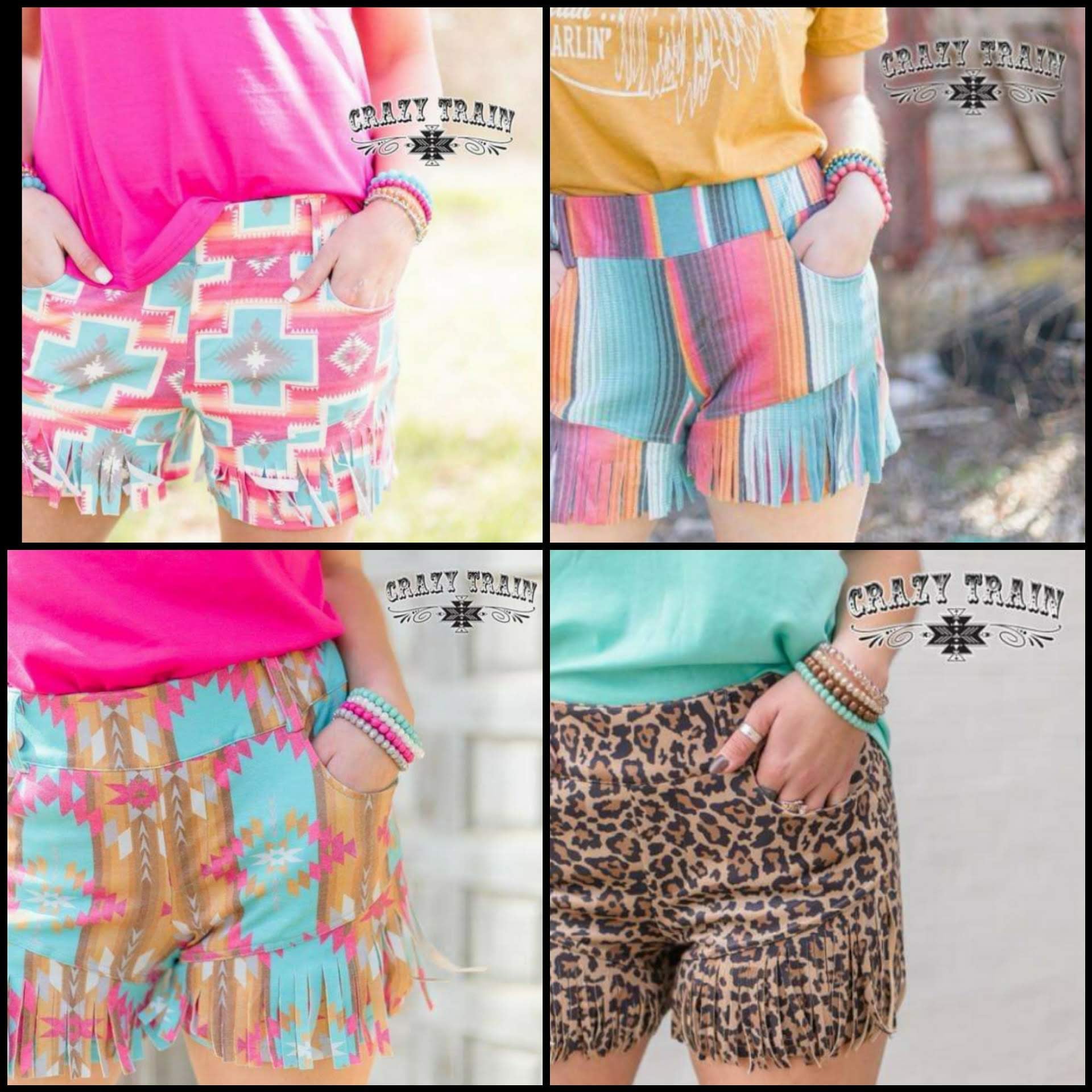 Fringe shorts
