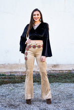 Load image into Gallery viewer, Beige suede Flares
