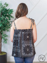 Load image into Gallery viewer, The Carry On Tie Strap Tank Top, Bandana &amp; Leopard
