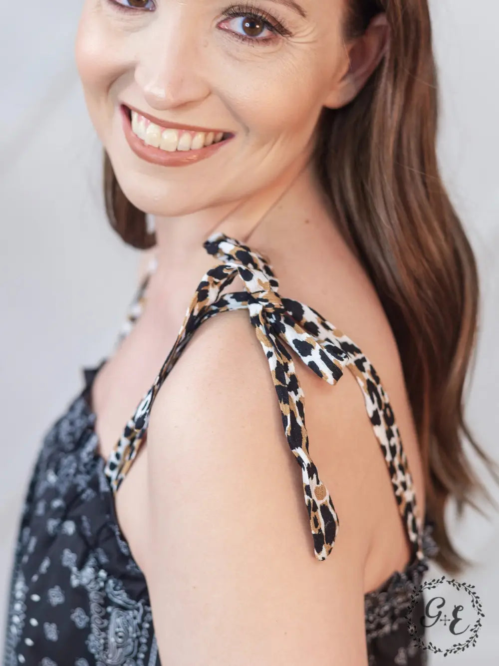 The Carry On Tie Strap Tank Top, Bandana & Leopard