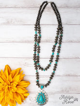 Load image into Gallery viewer, BIGGER IN DALLAS TURQUOISE NECKLACE
