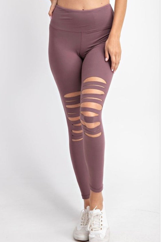 Lazer cut leggings