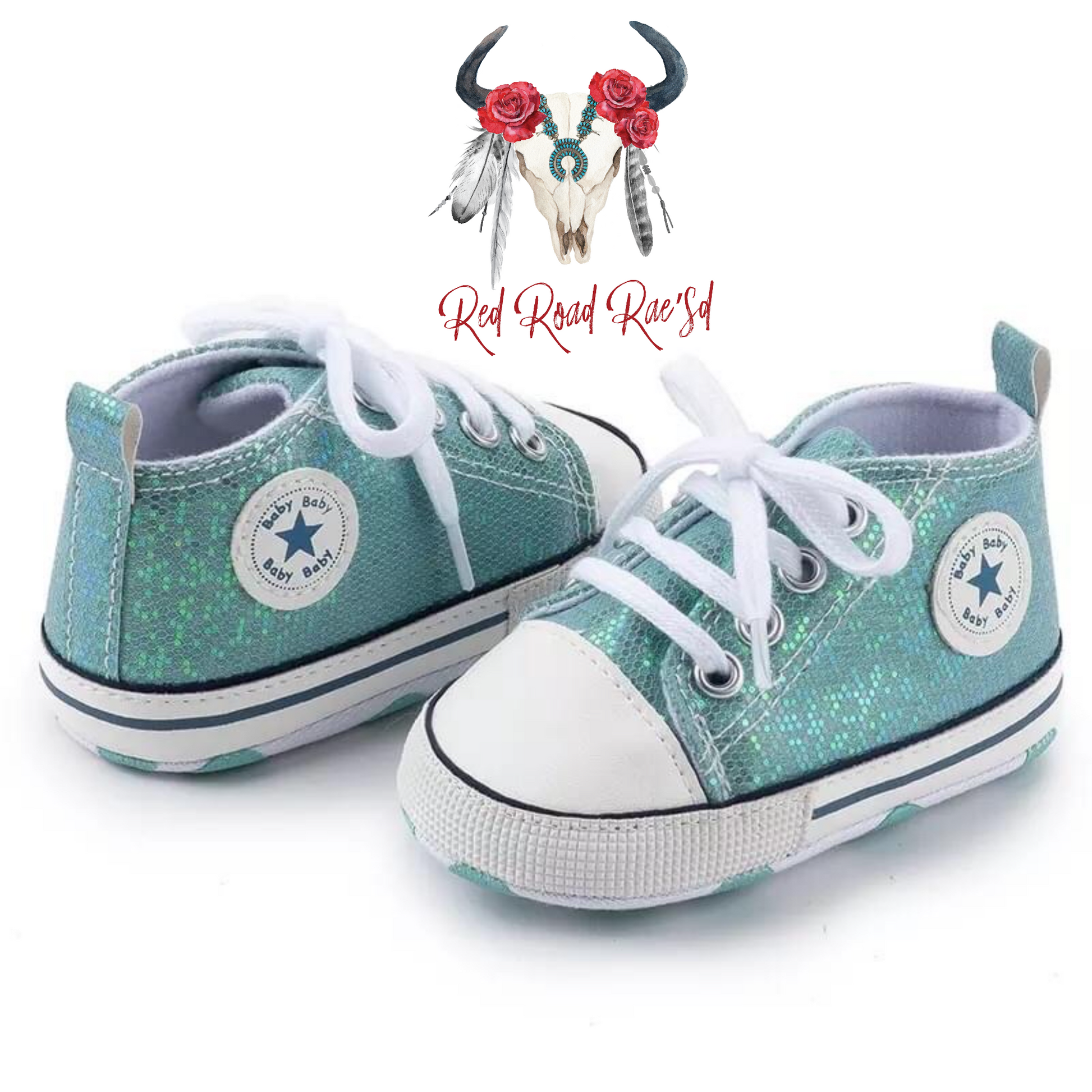 Star Glitter Baby Sneakers