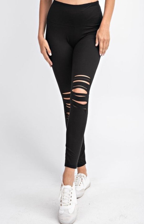 Lazer cut leggings