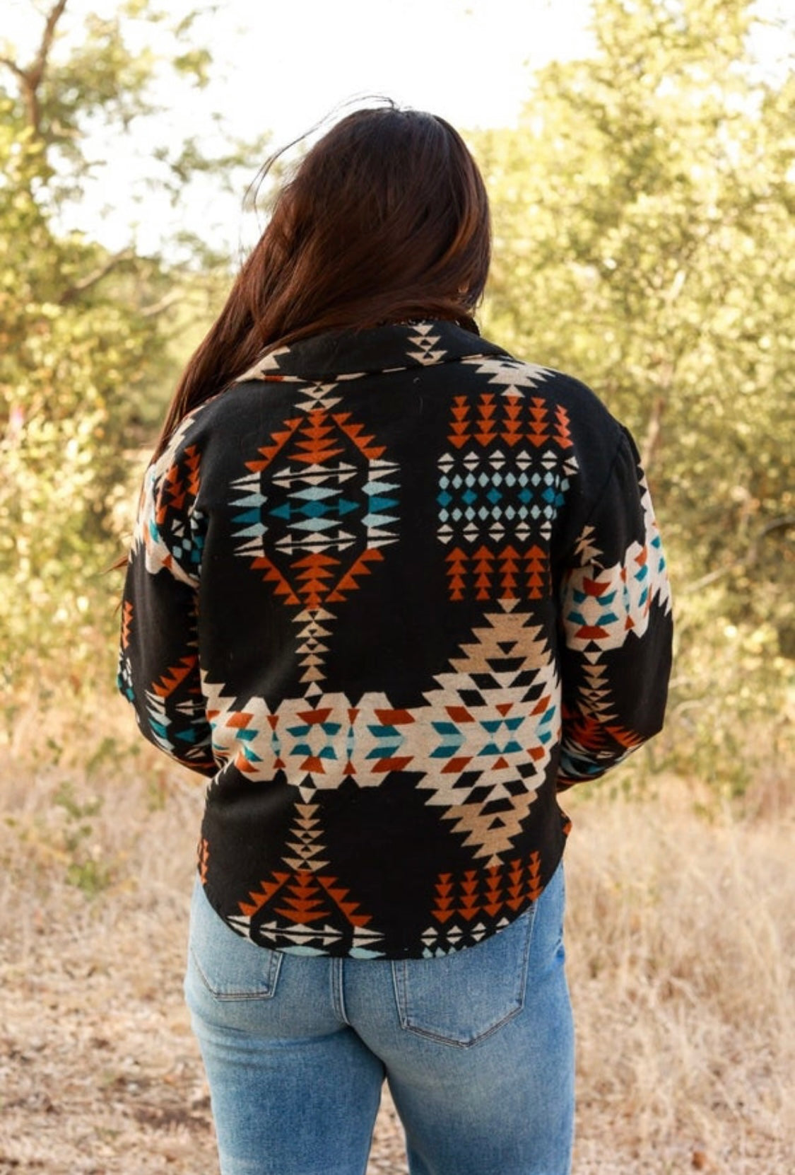 Her Own Path Aztec Shacket