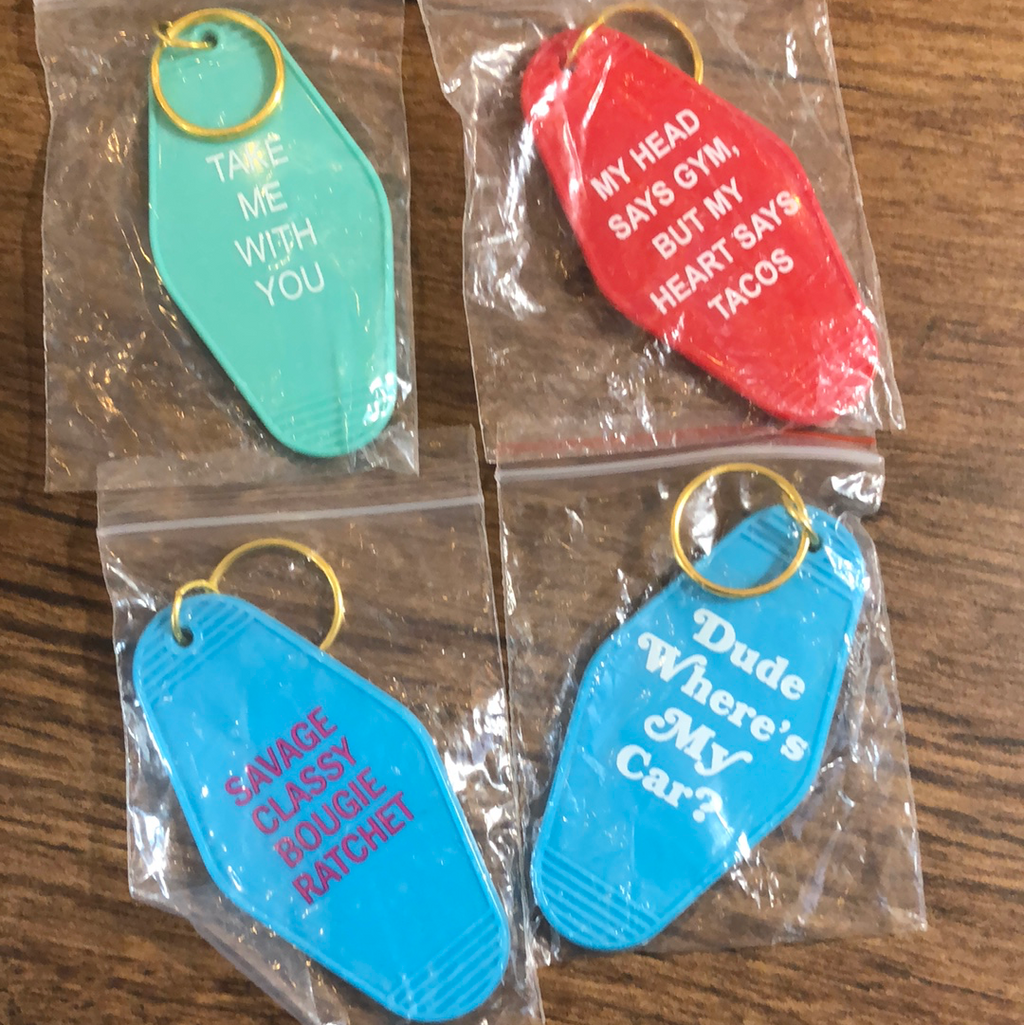 Vintage Hotel Keychains
