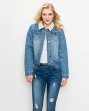 Load image into Gallery viewer, Denim/Sherpa Jacket
