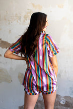 Load image into Gallery viewer, Violet Aztec Satin PJ’s
