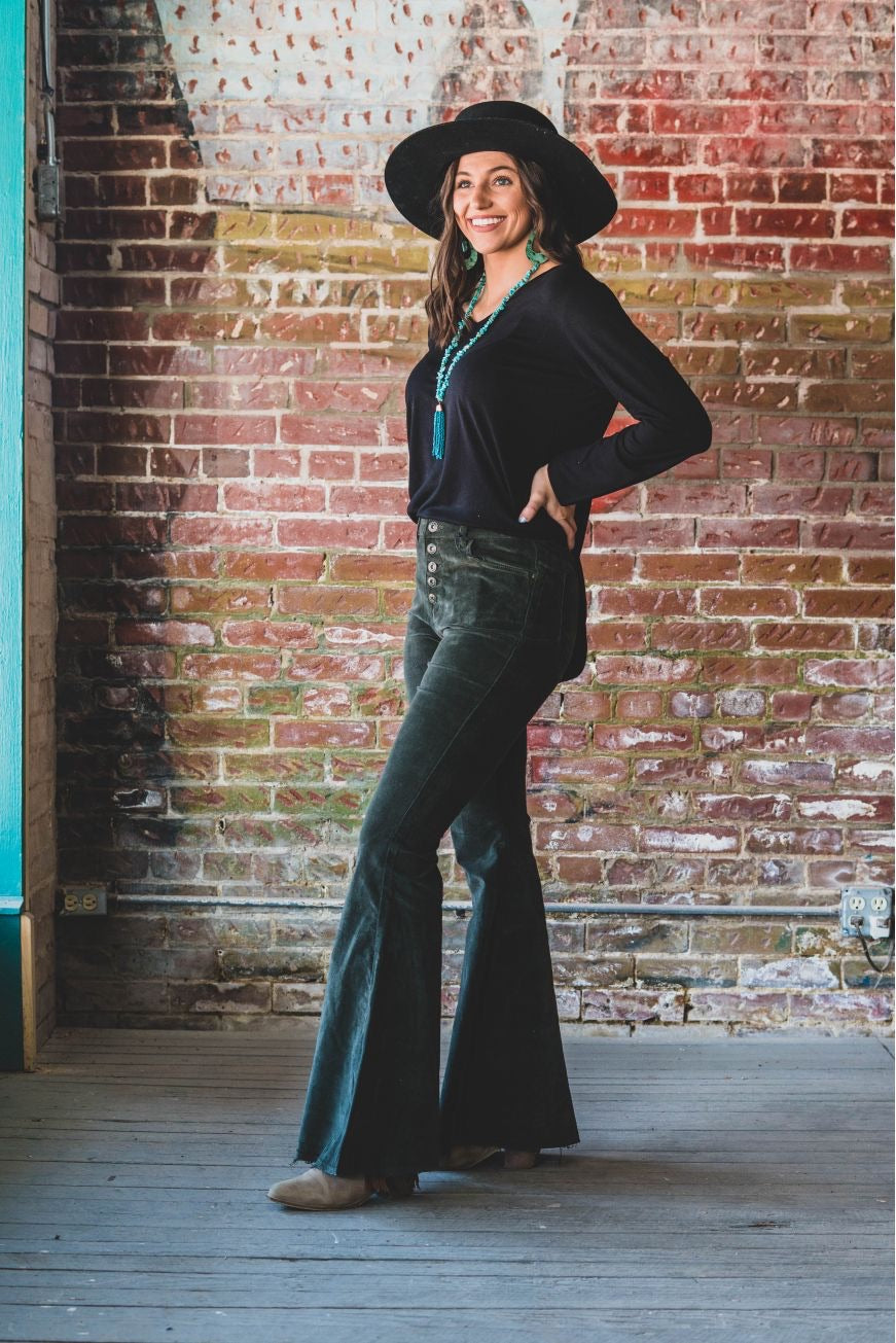 Olive Corduroy Bells