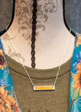 Load image into Gallery viewer, Ada Mustard Bar Necklace &amp; Earring Set
