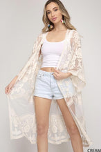 Load image into Gallery viewer, Lace kimono
