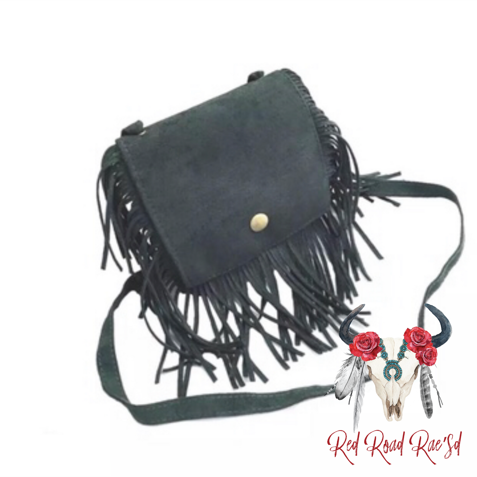 Youth Leather Fringe Crossbody