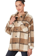 Load image into Gallery viewer, Mad for Plaid Sherpa Shacket
