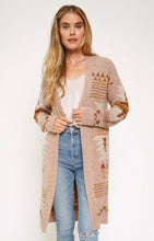 Load image into Gallery viewer, Dusty Rose Aztec Cardigan
