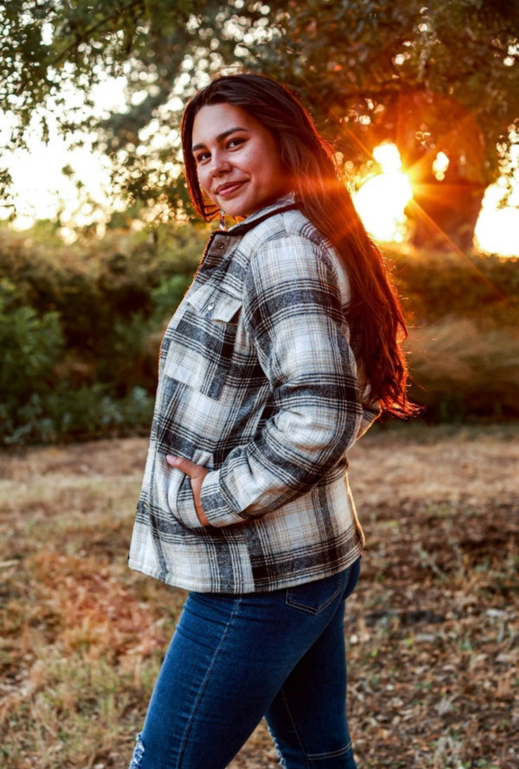 In The Woods Plaid Shacket