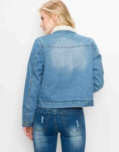 Load image into Gallery viewer, Denim/Sherpa Jacket
