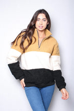 Load image into Gallery viewer, Sherpa Colorblock Pullover
