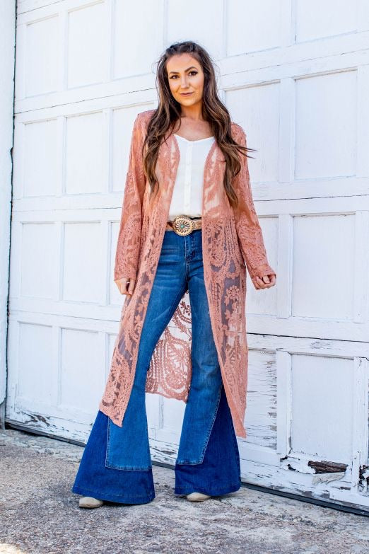 Floral Lace Duster