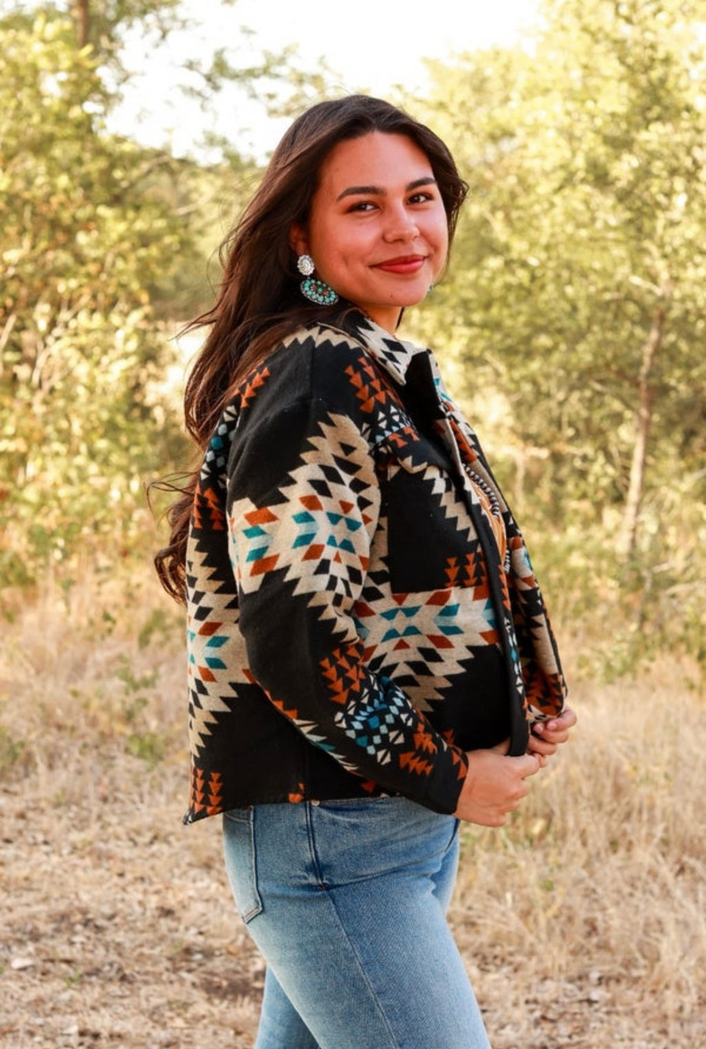 Her Own Path Aztec Shacket