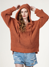 Load image into Gallery viewer, Copper Hooded Sweater
