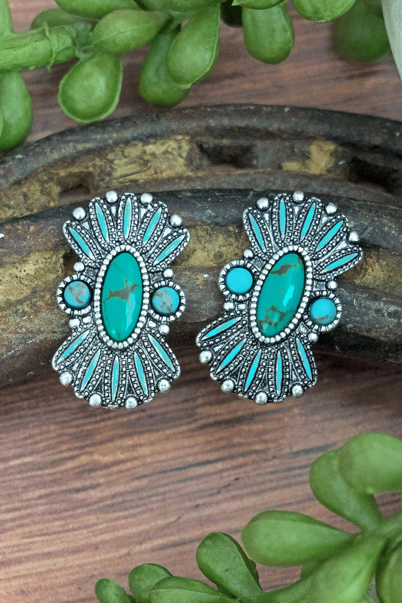 TURQUOISE KENSINGTON EARRINGS