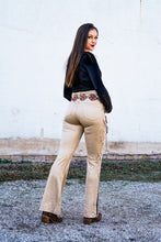 Load image into Gallery viewer, Beige suede Flares
