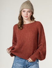 Load image into Gallery viewer, Brick Twisted Back Sweater
