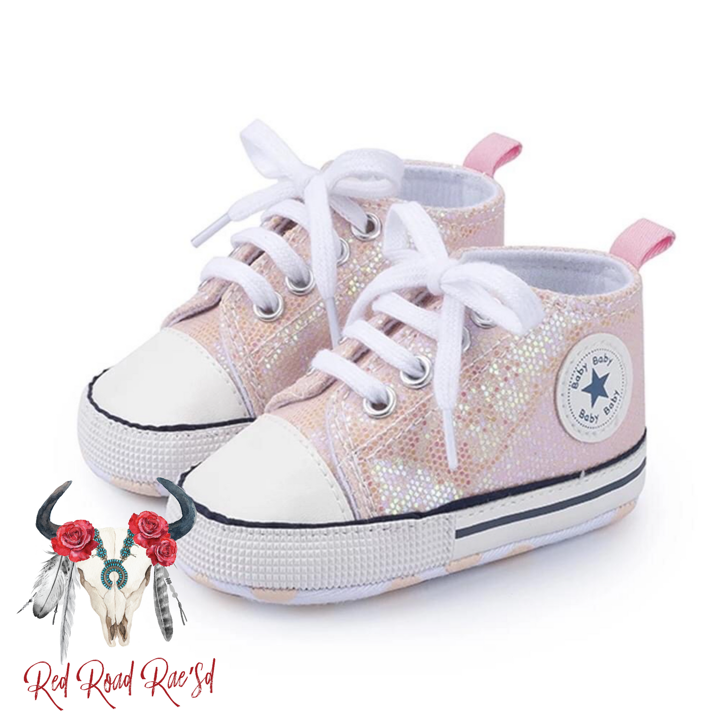 Star Glitter Baby Sneakers