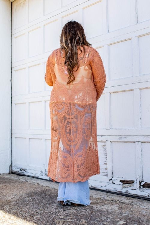 Floral Lace Duster