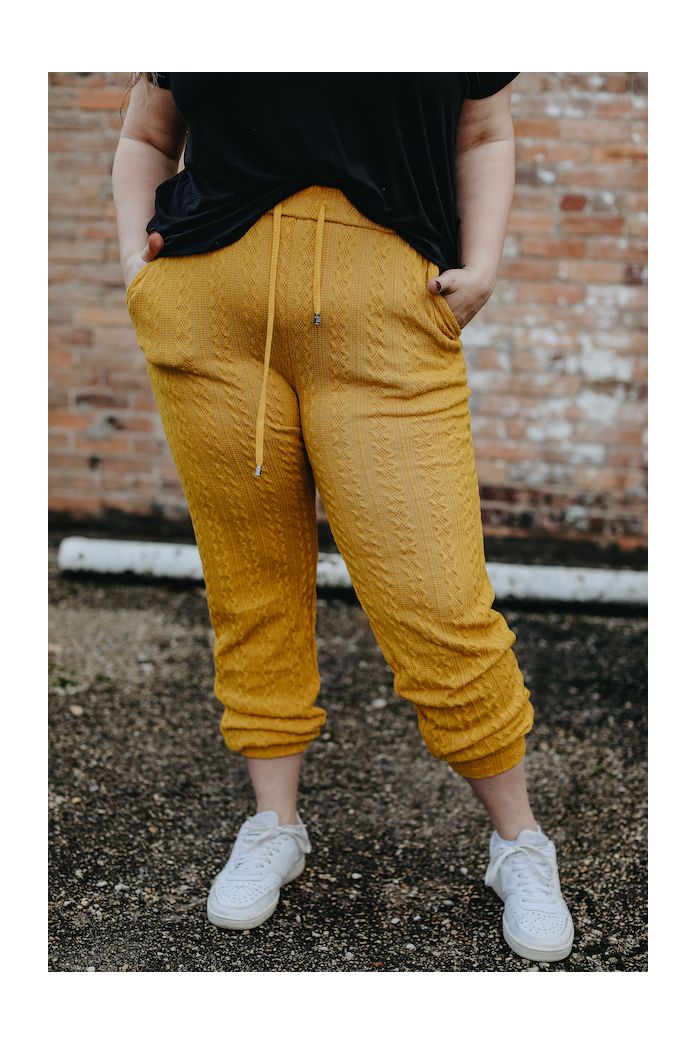 CHUNKY KNIT LOUNGE PANTS