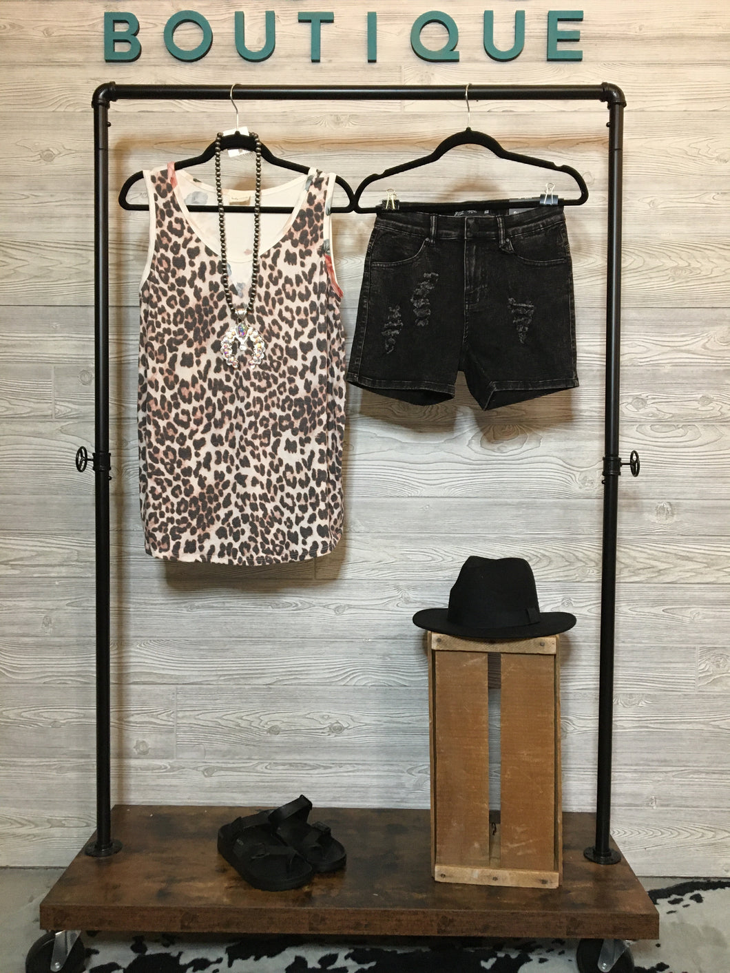 Leopard/Floral Tank