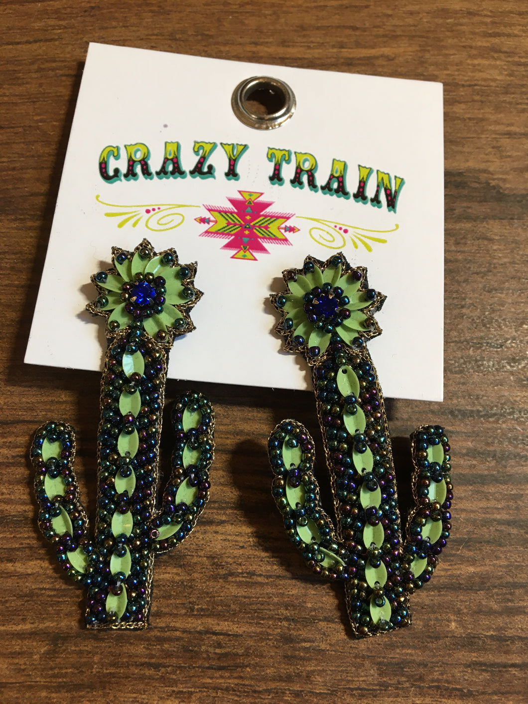 Cactus nights earrings