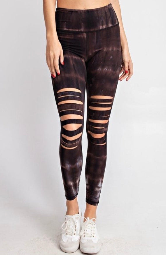 Lazer cut leggings