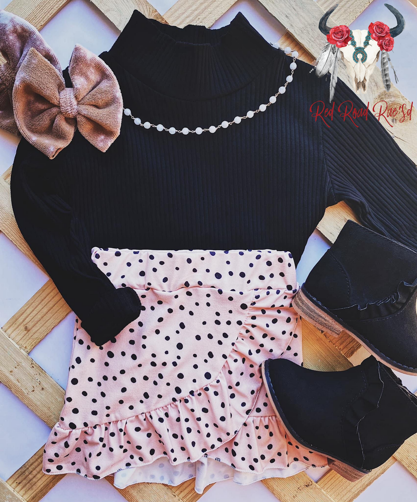 Dot Ruffle Skirt