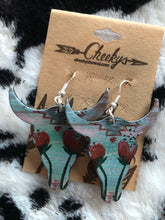 Load image into Gallery viewer, Western Leather Earrings
